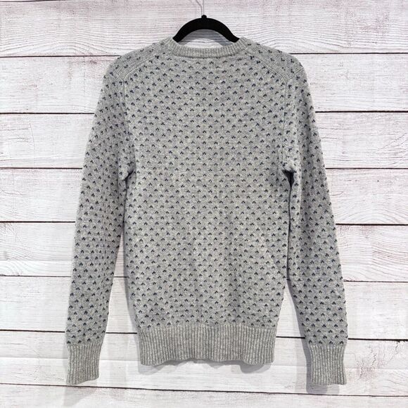 J.crew Lambwool Crewneck Pull On Classic Fit Long Sleeve Sweater Men's Gray XS - Picture 2 of 9